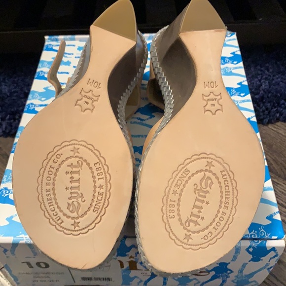 Brand New Spirit by Lucchese Chloe Wedge Sandal 10 - Picture 2 of 6